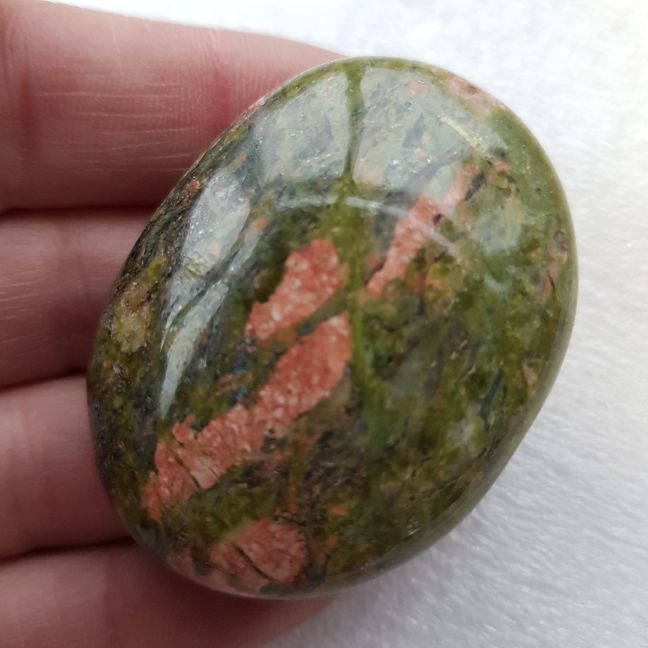 Pocket Palm Stone - Unakite Pocket Palm Stone - Unakite